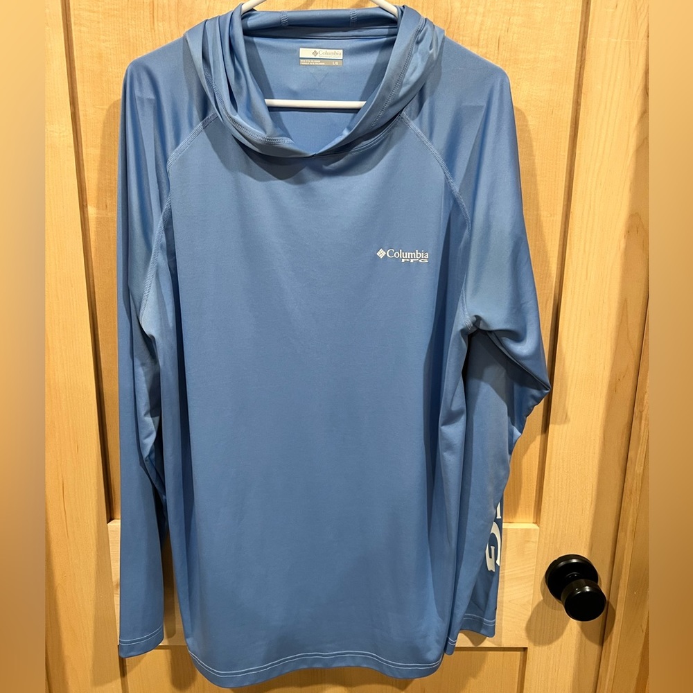 Columbia PFG hooded long sleeve fishing shirt